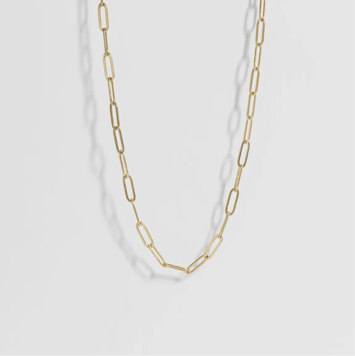 Paperclip chain necklace