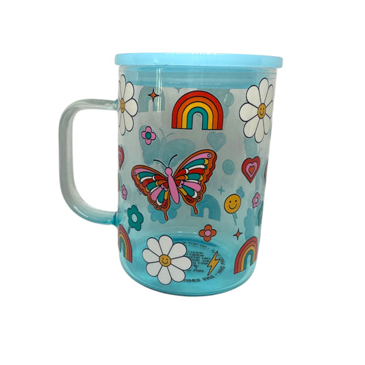 Retro Butterfly/rainbow Mug