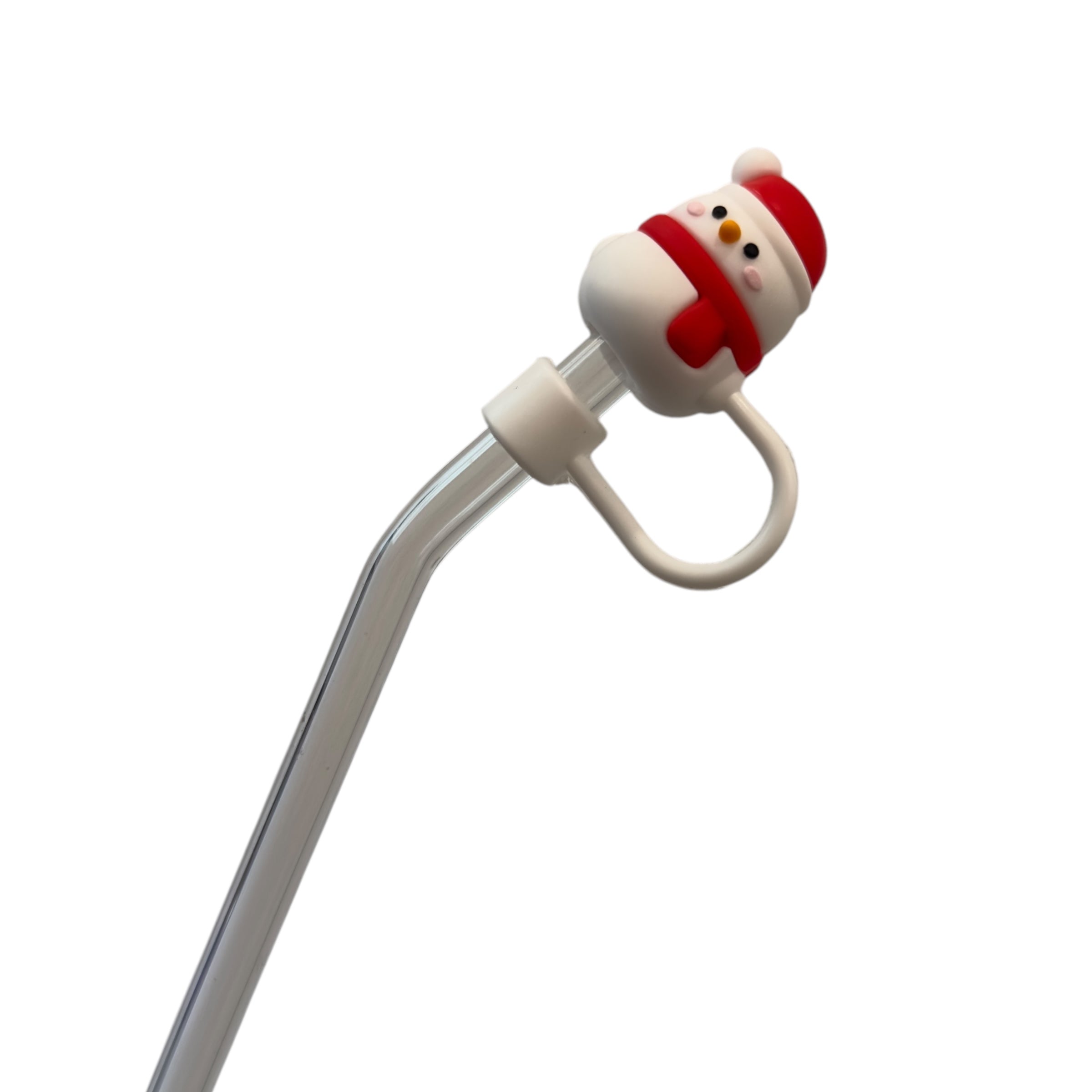 Snow Man straw topper