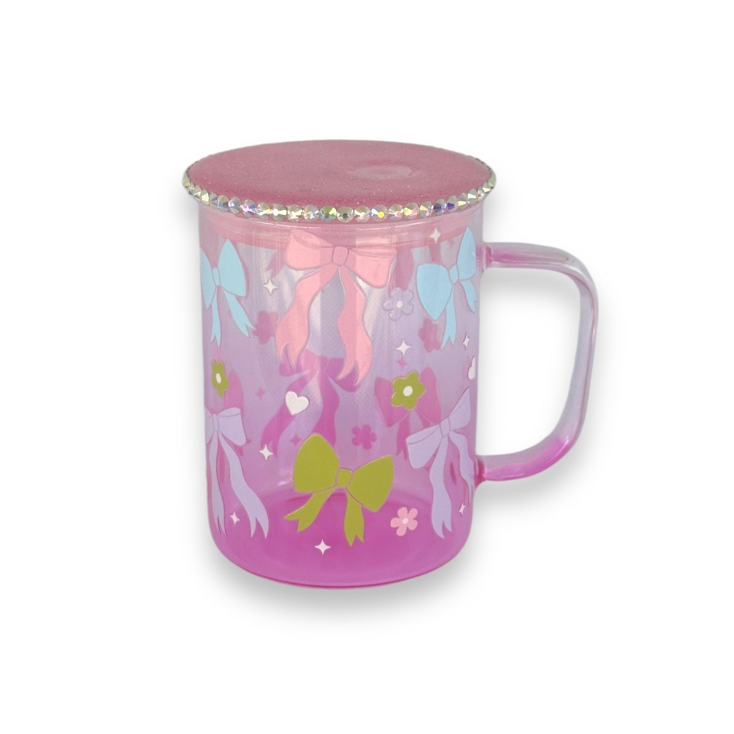 Pink bow mug