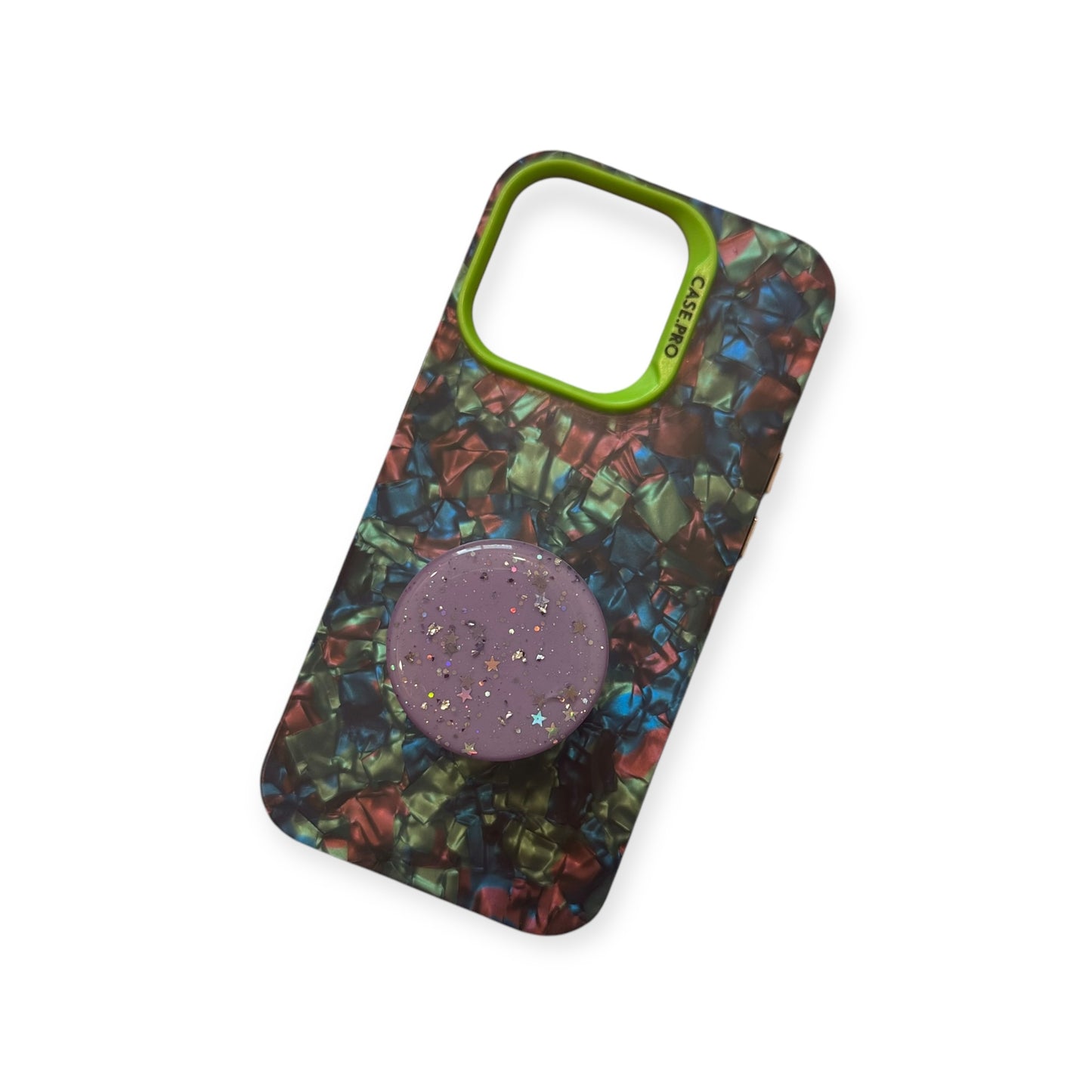 Purple Glitter Phone Grip