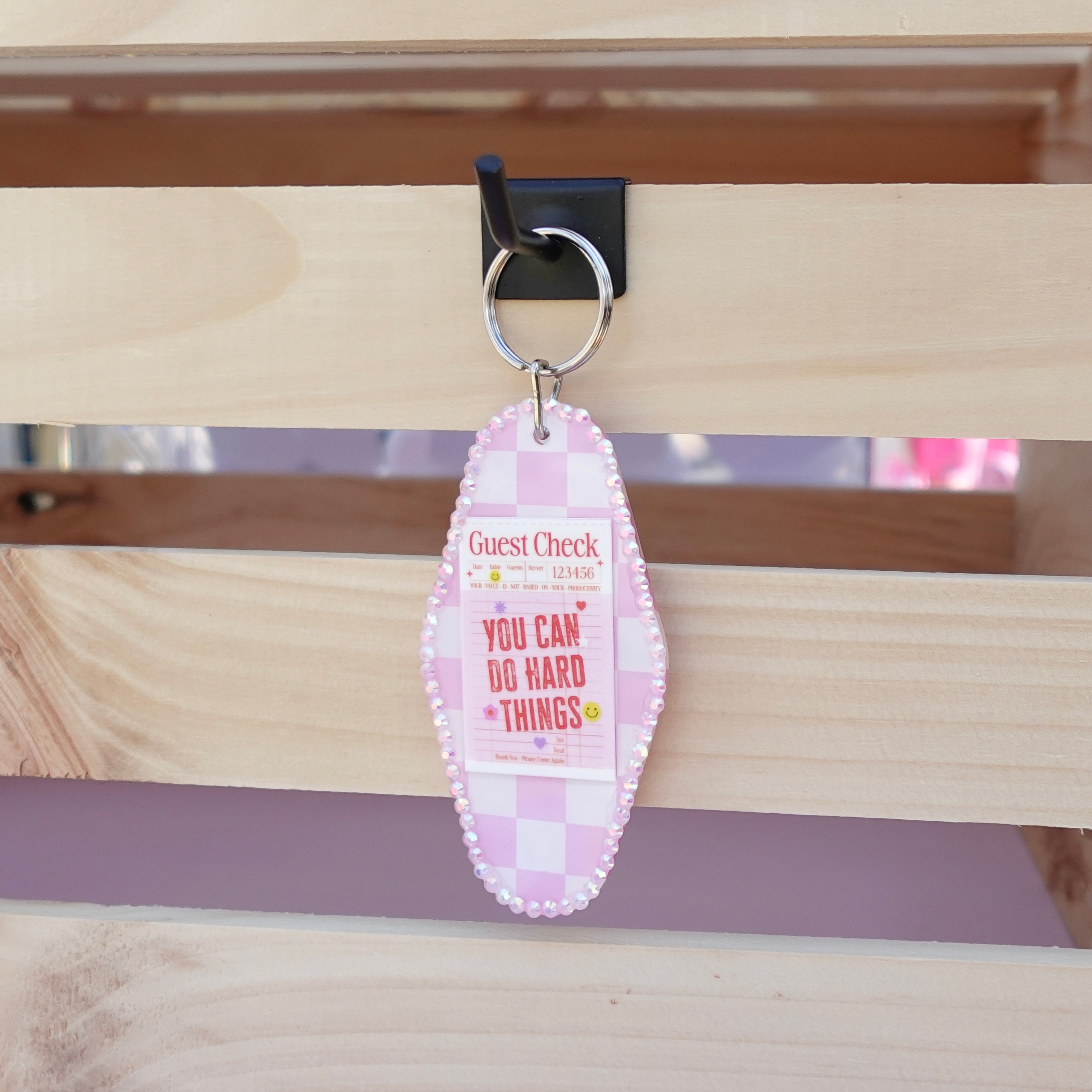 You can do hard things keychain