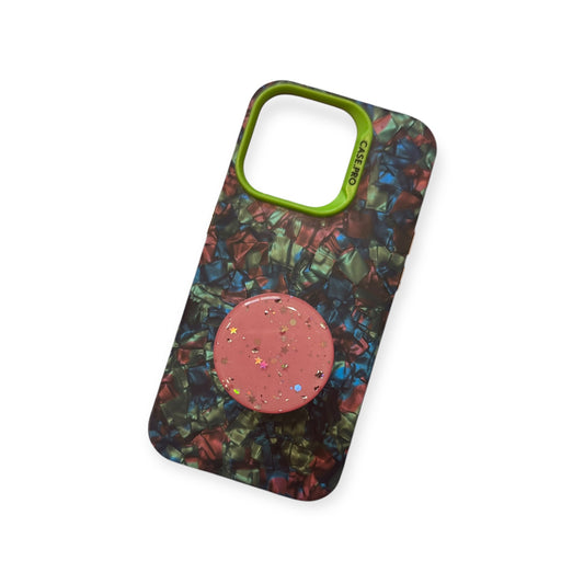 Pink Glitter Phone Grip