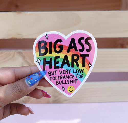 Big heart sticker