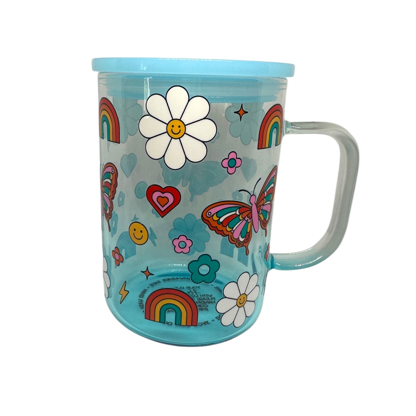 Retro Butterfly/rainbow Mug