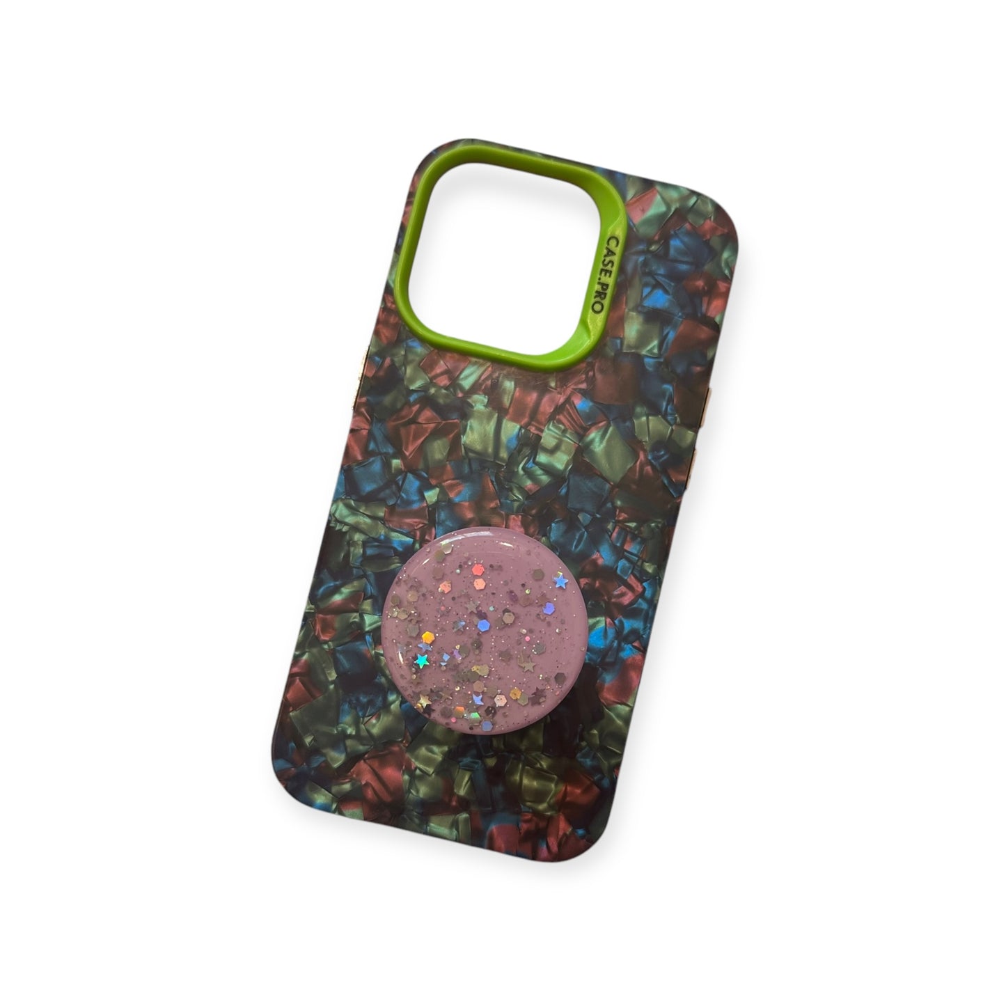 (Light) Purple Glitter Phone Grip