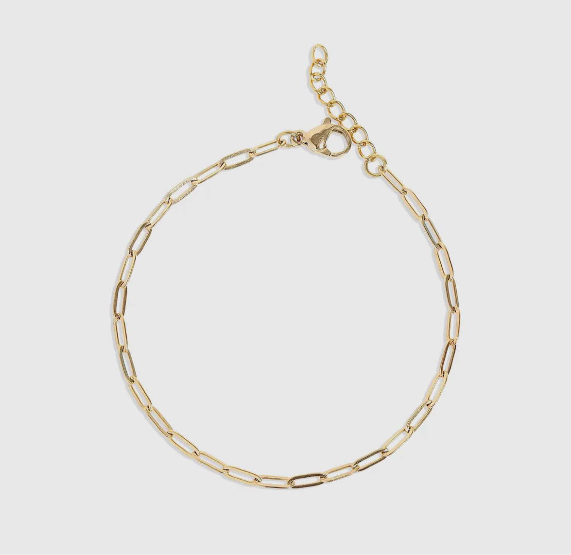 Paperclip chain bracelet