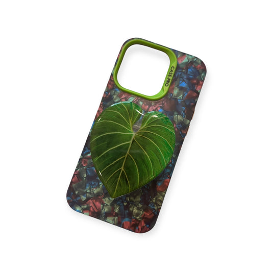 Leaf phone grip