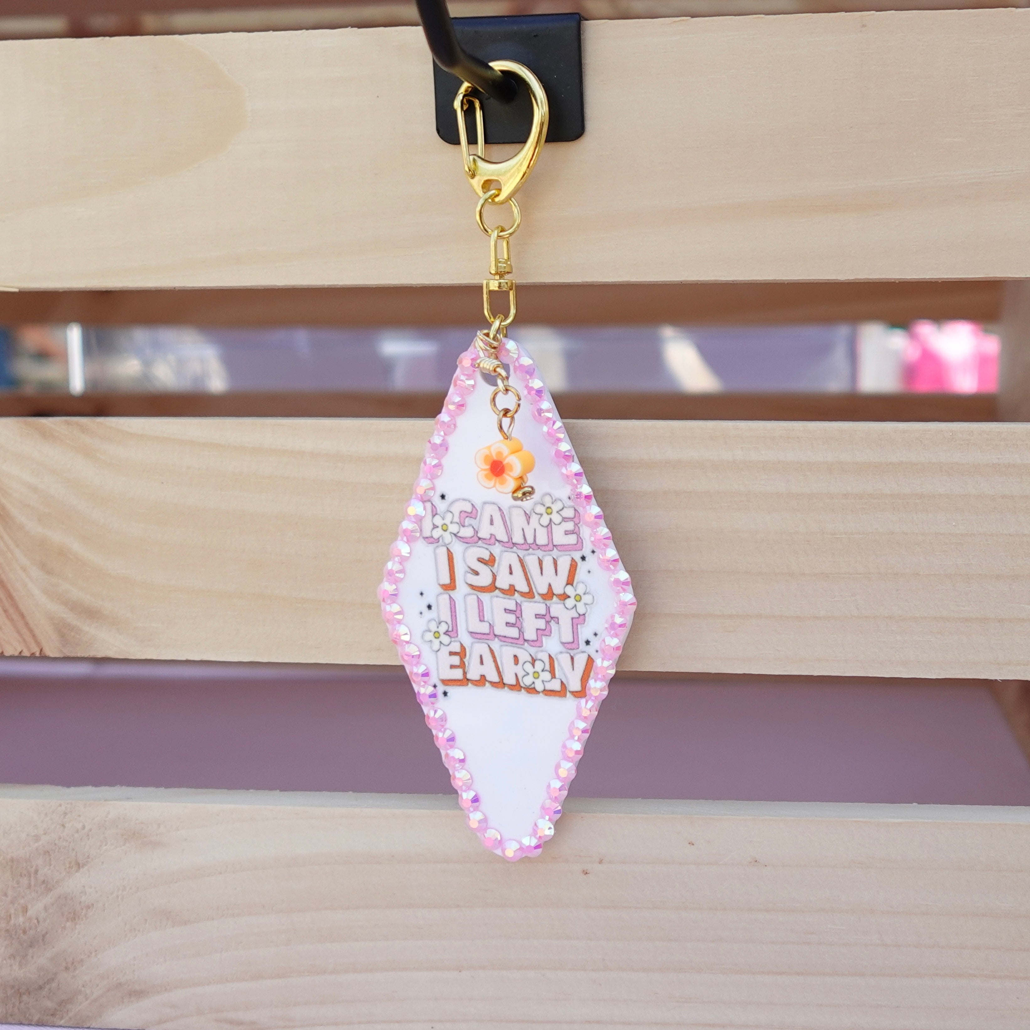 Left early keychain