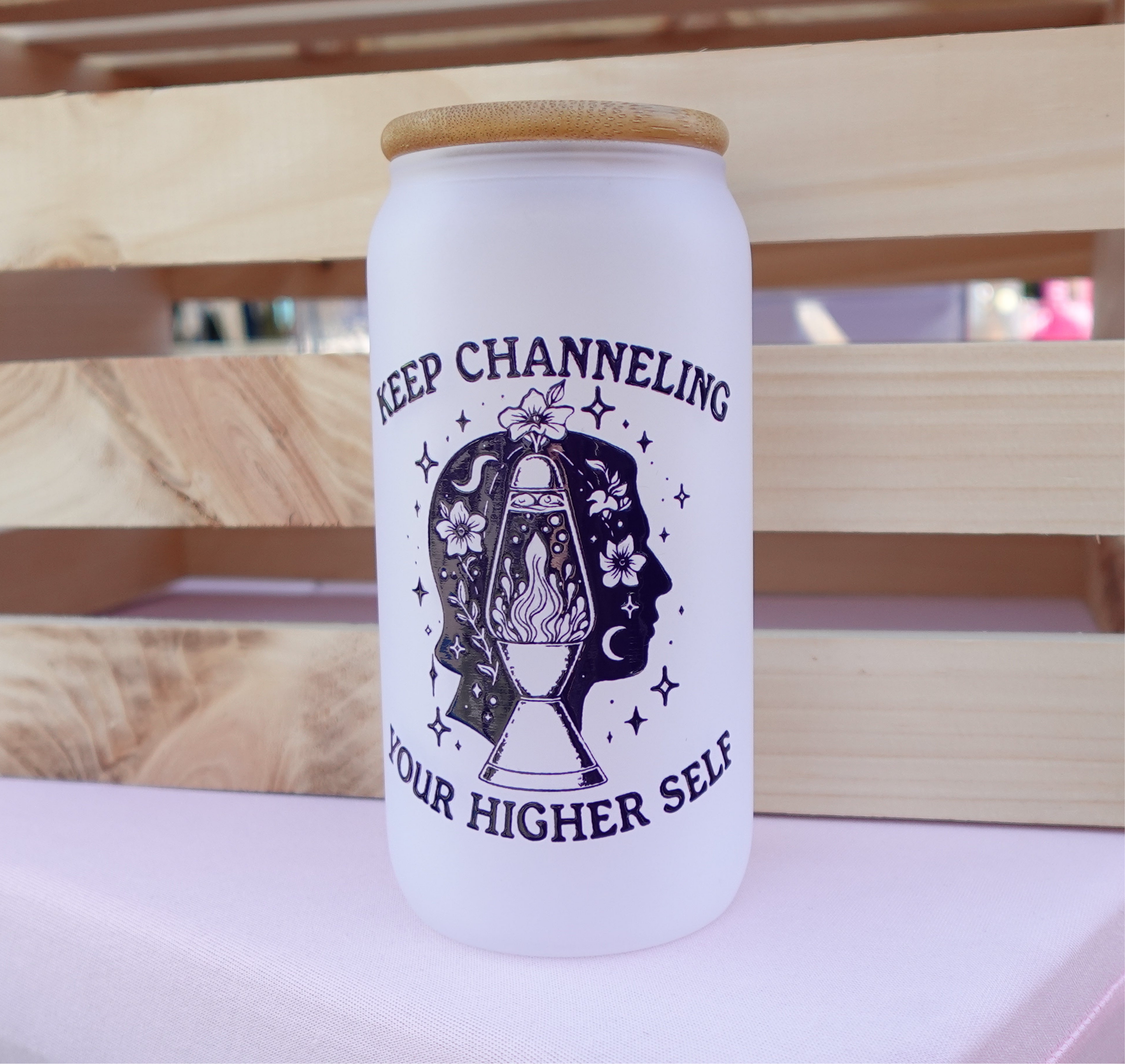 Frosted higher self cup