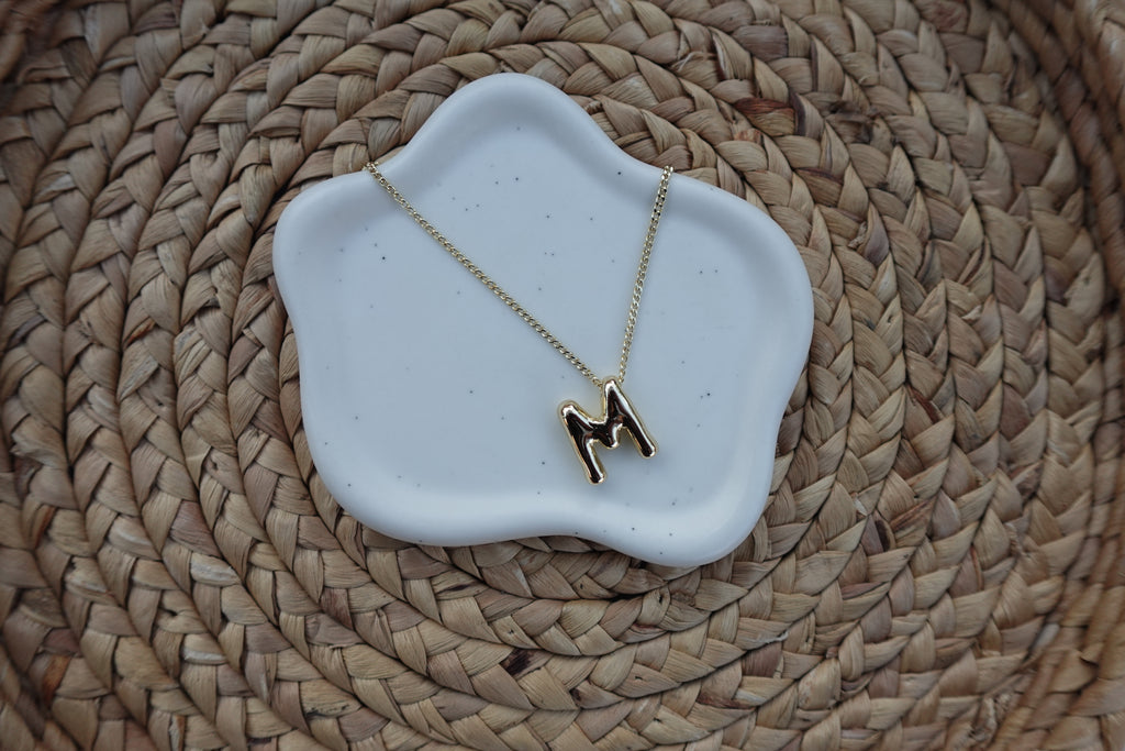 Bubbly Initial Necklace
