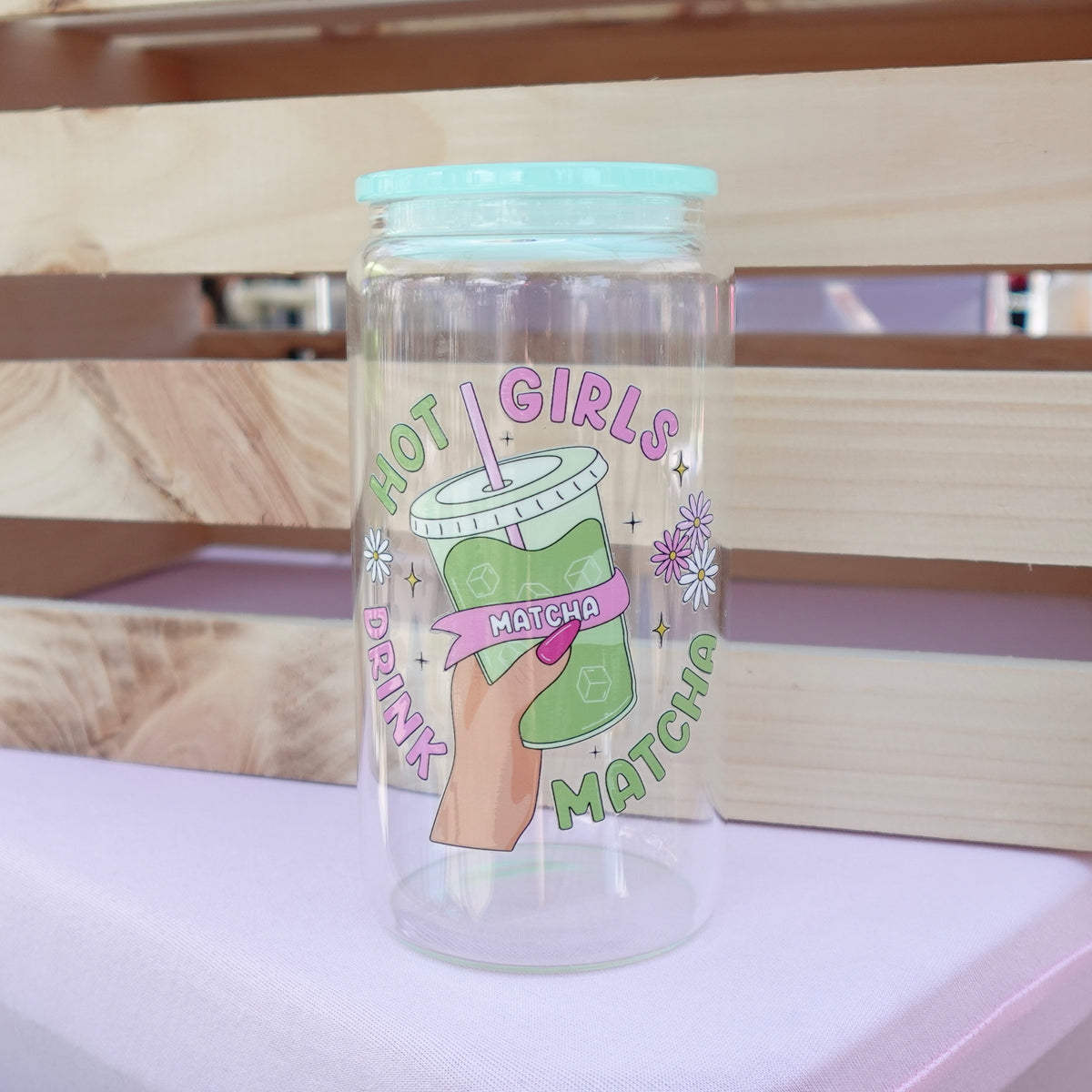 Hot girls drink matcha