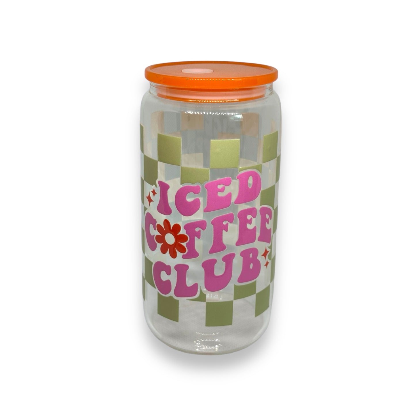 iced coffee club (green/orange)