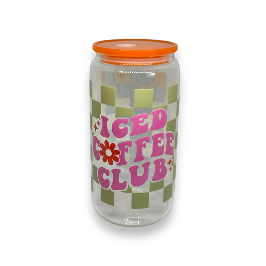 iced coffee club (green/orange)